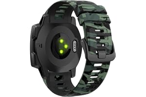 OSINAGA Pasek do zegarka Garmin Instinct/Instinct 2 / Instinct Solar/Instinct 2 Solar / Instinct 2 Solar Tactical / Instinct Esports, miękki silikonowy pasek do zegarka, sportowy pasek wymienny