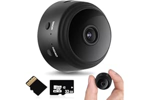 KERCAN Magnetic Mini Security Camera - HD 1080P WiFi Hidden Cameras for Indoor Outdoor Security - Live Feed with Audio, Night Vision, Motion Detection and Mobile App Control (32G Set)