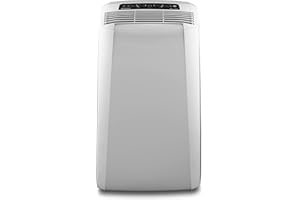 De'Longhi Pinguino PAC CN93 Eco mobiles Klimagerät mit Abluftschlauch, Klimaanlage für Räume bis 90 m³, Luftentfeuchter, Ventilationsfunktion, 12h-Timer, Weiß