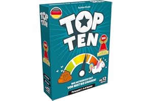 Cocktail Games, Top Ten, Partyspiel, Nominiert zum Spiel des Jahres 2022, 4-9 Spieler, Ab 12+ Jahren, 30 Minuten, Deutsch, Mehrfarbig, Bunt