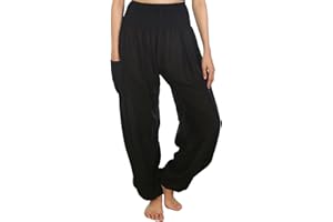 Lofbaz Harem Pants for Women Yoga Boho Hippie Clothing Womens Palazzo Bohemian Pajama Trousers Beach Indian Gypsy Genie Clothes