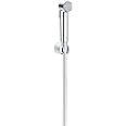 GROHE Tempesta-F Trigger Spray 30 Wall holder set | Hand Shower with Trigger Control 1 Spray/Wall Shower Holder / 1250mm Metal Shower Hose | Anti-limescale system | Chrome | 2635400F