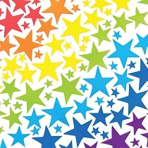 Baker Ross Glitzer-Sterne Moosgummi-Sticker – 210 Stück In 7 Farben Für Bastelprojekte