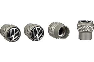 Volkswagen 00071215E kapturki zaworowe z logo VW do zaworów aluminiowych