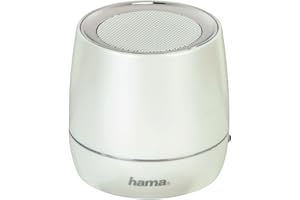 ‎HAMA Hama Lautsprecher für Smartphones,Tablets und Notebooks (6,5 x 6,8 cm (B x H), inkl. USB-Ladekabel) weiß