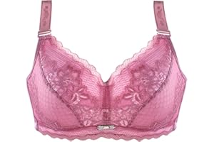 XWSM Dünne Mastektomie BHS Plus Size Dessous Mit Taschen Bralette Top for Frauen Nach Der Operation Spitzen Silikon Brustprothesen Unterhemd