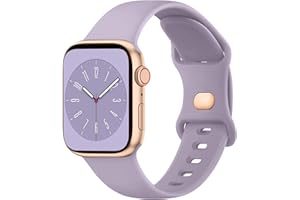 Yisica Pasek na nadgarstek kompatybilny z Apple Watch 38mm 40mm 41mm 42mm 44mm 45mm 49mm, silikonowe miękkie paski do iWatch Series 9 8 7 6 5 4 3 2 1/SE