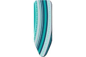Minky Premium Extra Large Universal Fit Ironing Board Cover Fits Large Ironing Boards Up To 145 x 54 cm Supersize XL 100% Cotton, Black