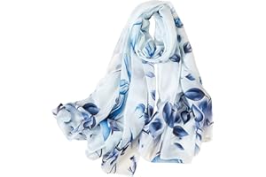 FAIRYGATE Satin Scarfs for Women Lightweight Fashion Ladies Scarves Silky Feeling Shawl Wrap