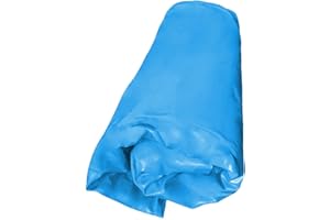 Liner Piscine Hors Sol – Rond - Diamètre 350-360 cm – Hauteur Paroi 1.22m à 1,32m - Montage Overlap - Coloris Bleu Uni - Spécial Piscine Acier - Idéal en Remplacement Rénovation