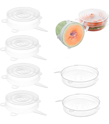 6-teiliges Silikon-Deckel Set – Wiederverwendbare Stretch-Abdeckungen Für Schüsseln, Töpfe & Gläser
