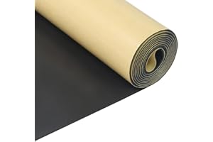 SDLDEER Schiuma autoadesiva, in neoprene, 300 mm (larghezza) x 1,5 mm (profondità) x 1,5 m (lunghezza), multifunzione, tappetino isolante in gommapiuma, assorbimento degli urti, isolamento acustico