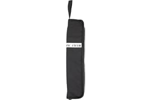 VIC FIRTH – Essential Stick Bag Black VXSB00301, Custodia porta‑bacchette imbottita, resistente all’acqua, aggancio da rullante/floor tom