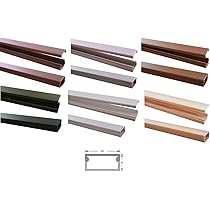 1m Kabelkanal Selbstklebend, 12,7x11mm Außenmaß – Dunkelbraun Meliert, Aus Stabilem PVC