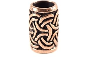 ‎BATTLE-MERCHANT Battle-Merchant Bartperle Wikinger/Dreadlockperle aus Bronze mit Keltischem Knoten Ø 6mm