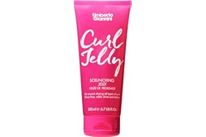 Umberto Giannini Curl Jelly Scrunching Jelly - Gel para cabello rizado, ondulado y rizado, 7 onzas líquidas, solución de encrespamiento, vegana y libre de crueldad animal