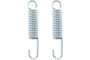 SG Store 2 STÜCKE 80mm Länge Motorrad Ständer Feder Kick Seitenständer Feder Metall Ständer Rückholfeder Ersatz Silber