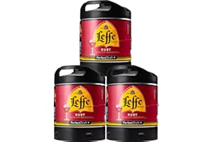 ‎PERFECTDRAFT Bier PerfectDraft 3 x 6-Liter Fässer Bier. Bier passend für Zapfanlage für Zuhause. Inklusive 15euros Pfand. (Leffe Ruby)