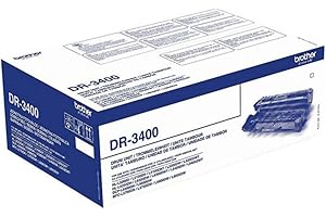 Brother DR3400 Tamburo Originale per Stampanti HLL5000D, HLL5100DN, HLL5200DW, HLL6300DW, DCPL5500DN, MFCL5700DN, MFCL5750DW, DCPL6600DW, MFCL6800DW, Capacità fino a 30.000 Pagine