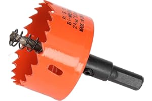 Otwornice Bimetaliczne Otwornica HSS z Trzpieniem do Drewna i Metalu(2‑5/64in (53mm))