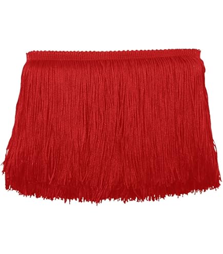 Ruban Couture Franges Dansantes RAILONCH 10m X 10cm - Ruban Déco Pour Couture, Costume, Carnaval (Doré Foncé) Accessoire Couture Carnaval