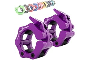 ‎WARM BODY COLD MIND WARM BODY COLD MIND Olimpijskie zaciski do sztangi - 5cm/50mm Barbell Collars, Obroże do Podnoszenia Ciężarów, Klipsy do Sztangi, Klipsy, Zaciski Barowe - Akcesoria Gimnastyczne Trening Siłowy, Clamps
