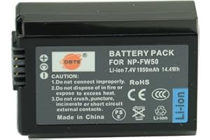DSTE Batterie Li-ION NP-FW50 Rechargeable pour Sony Alpha NEX-3, NEX-3N, NEX-5, NEX-5R, NEX-5N, NEX-6, NEX-7, NEX-C3, NEX-F3, SLT-A33, SLT-A35, SLT-A37, SLT-A55V