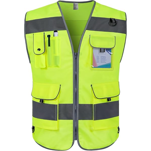 TopHomer Mesh Safety Vest With High Visibility Vest, Vest With Multiple - View #8