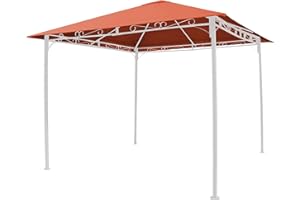 GRASEKAMP Qualität seit 1972 Grasekamp 48016 Calidad Desde 1972 Techo 3 x 3 m Terra a Antique Garden Gazebo Party Tent Cover Universal, Naranja, L x B 300 x 300 cm