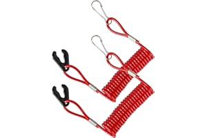 Bealuffe 2 Pezzi Cordino per Interruttore di Spegnimento del Motore della Barca, Cordino per Interruttore di Sicurezza per Barche