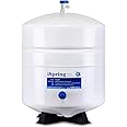 iSpring T32M Pressurized Water Storage Tank with Ball Valve for Reverse Osmosis RO Systems, 4 Gallon, 1/4" Tank Valve Included