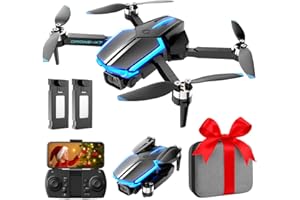 KONONIOO Dron con Camara 4K para Niño y Adultos RC Quadcopter con Motor sin Escobilla Mini Drone FPV con 40 min de Vuelo/Altitud Retención/Fotografía Gestos, Juguetes Regalo para Niños Navidad (Black)