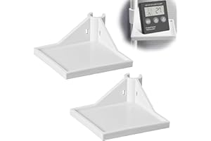 HJIAMA 2 Pezzi Mensola Angolare per Tenda Coltivazione, Ripiano Angolare per Fotocamera, Bianco Mensola per Tenda Coltivazione, per Posizionare Fotocamere, Igrometri, Piccoli Vasi di Fiori