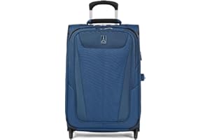 Travelpro Lekki, rozszerzalny bagaż rollaboard, Szafirowy błękit, Carry-on 22-Inch, Maxlite 5 Softside lekki, rozszerzalny bagaż pionowy