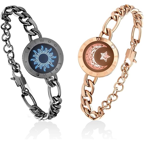 Yardwe PartnerarmbNder FR Fernbeziehungen Mit Vibrationssensor Und  Touch-Funktion Verstellbares Armband FR Paare Freund Freundin Jahrestag  Geschenk : Amazon.de: Fashion