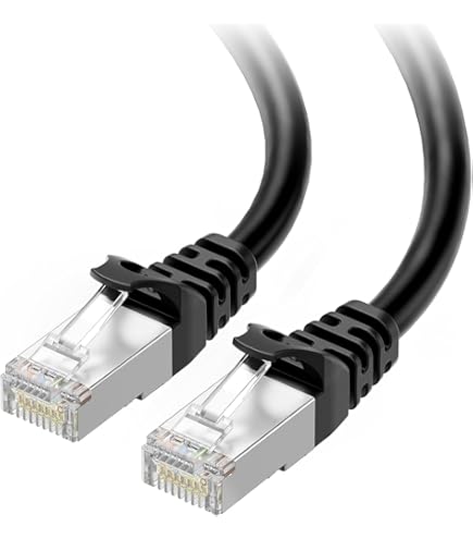 Monoprice 109557 Cavo Ethernet Cat5e Piatto 30,48m (100ft): UTP 350 MHz, Rame Nudo, 30AWG, Nero - 5