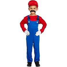 Super Workman Fancy Dress Costume, Red - Small (4-6) - View 5