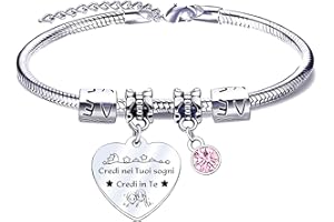 QTQTLP Regalo Amicizia Bracciale,Donna Bracciale Ispiratore Donna Ragazza per La Migliore Amica Regalo di Laurea, Regalo di Compleanno,Regalo di Natale