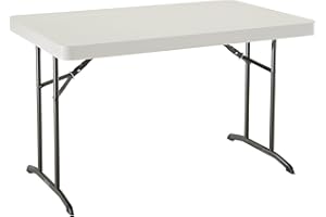 Lifetime Table Pliante Beige 122,5 x 76,5 x 73,6 cm 80568