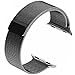 Produktbild LECASO 42mm Milanese Vollständig Magnetverschluss Schließe Mesh Loop Edelstahl iWatch Band Ersatz Armband Armband für Apple Uhrenarmband Alle Modell 42mm Serie 1 und 2 - Schwarz