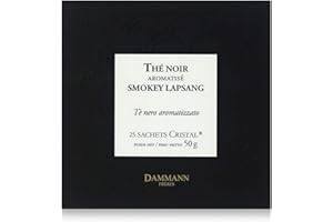 Passerini Dammann Smokey Lapsan - Thé Noir fumé, 25 sachets Cristal - Dammann Frères