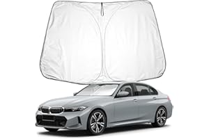 BIXUAN I3 Pare-soleil compatible avec BMW Série 3 F30 (G20 G21 G28) Série 4 (G22 G23 G26) 2013-2024 Pare-brise pour i4 Protection contre le vent pour pare-brise avant Protection UV