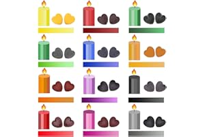 Scentoria Kerzenwachs Farbe, 24 Stück 12 Farben x 3 g, Herz Kerzenfarbe, Kerzen Farbe,Kerzenwachs für Diy Kerze, Kerzenfarben für Gelwachs,Paraffinwachs,Bienenwachs, Sojawachs, Kerzenwachs Zum Gießen