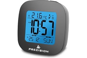 Precision AP054 Alarm Clock, Black, One Size