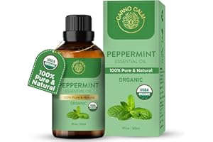 Carno Calm Olejek miętowy 30 ml | 100% czysty eteryczny olejek miętowy do skóry i włosów | olejek miętowy do aromaterapii, ciała, oczyszczania, dyfuzora i relaksu | 1 fl. oz