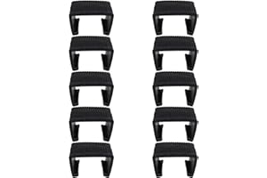 SUQ I OME 10 Pack Medium Outdoor Patio Furniture Clips, Rattan Sofa Connector Clips, 2.13 inch