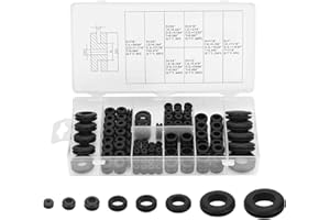 CYH 180 Piezas Kit de Pasacables Arandelas de Goma, Junta Tórica Set 8 Tamaño Juntas de Conductor Electrico Goma para Cables Autos Motocicletas, Alambre y Enchufe