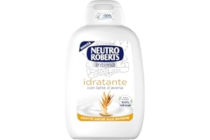 Neutro Roberts, Limpiador íntimo hidratante, limpiador para la higiene íntima con leche de Avena, 100% natural, ideal para proteger tu íntimo, para mujeres y niños - Envase de 200 ml