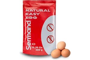 SERMAND Huevo en polvo | Bolsa de vacío | Huevo en Polvo | Huevos Pasteurizados Sin Gluten | Huevo Deshidratado | Sin Aditivos | Productos Sin Lactosa | Presentación en Bolsas Zip (350 GR)