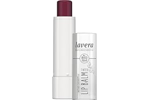 lavera Tinted Lip Balm -Deep Plum 04- au beurre de karité bio - Soin et couleur en une seule application - Préserve la peau des lèvres du dessèchement - cosmétique naturelle - vegan - bio (1 x 4,5 g)